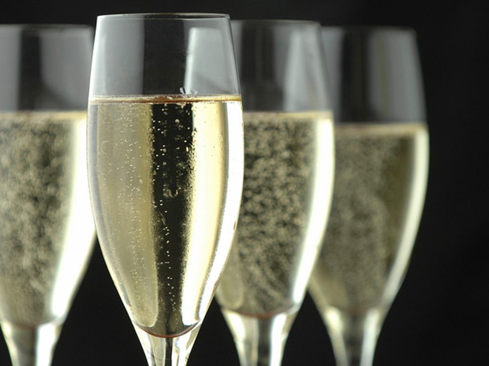 Champagne served at the on-board bar aboard Platinum Cruises